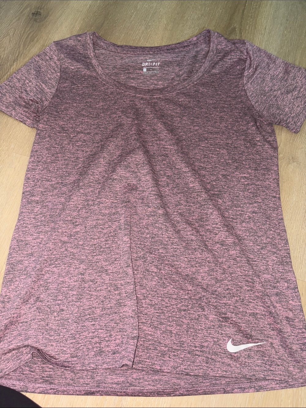 Nike Women's Heathered Mauve Short-Sleeve Dri-FIT Tee